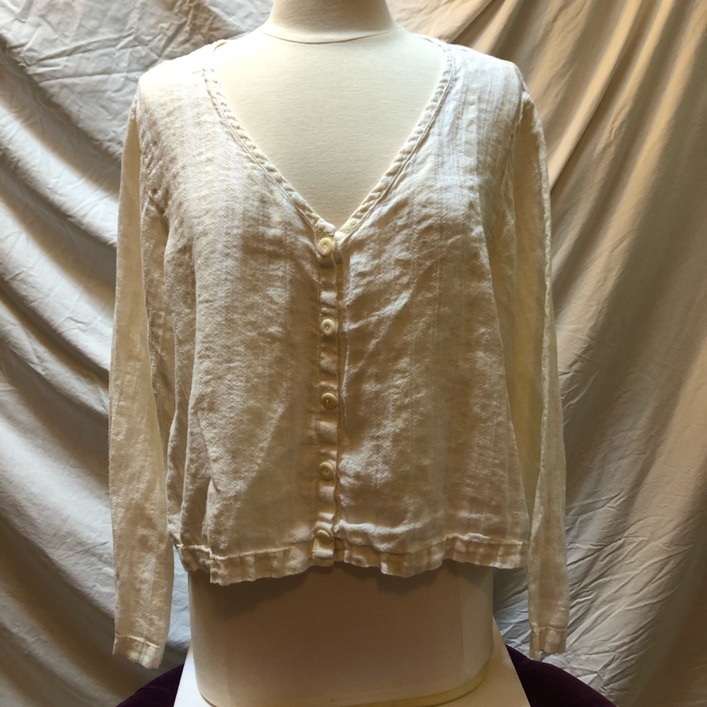 Flax linen top